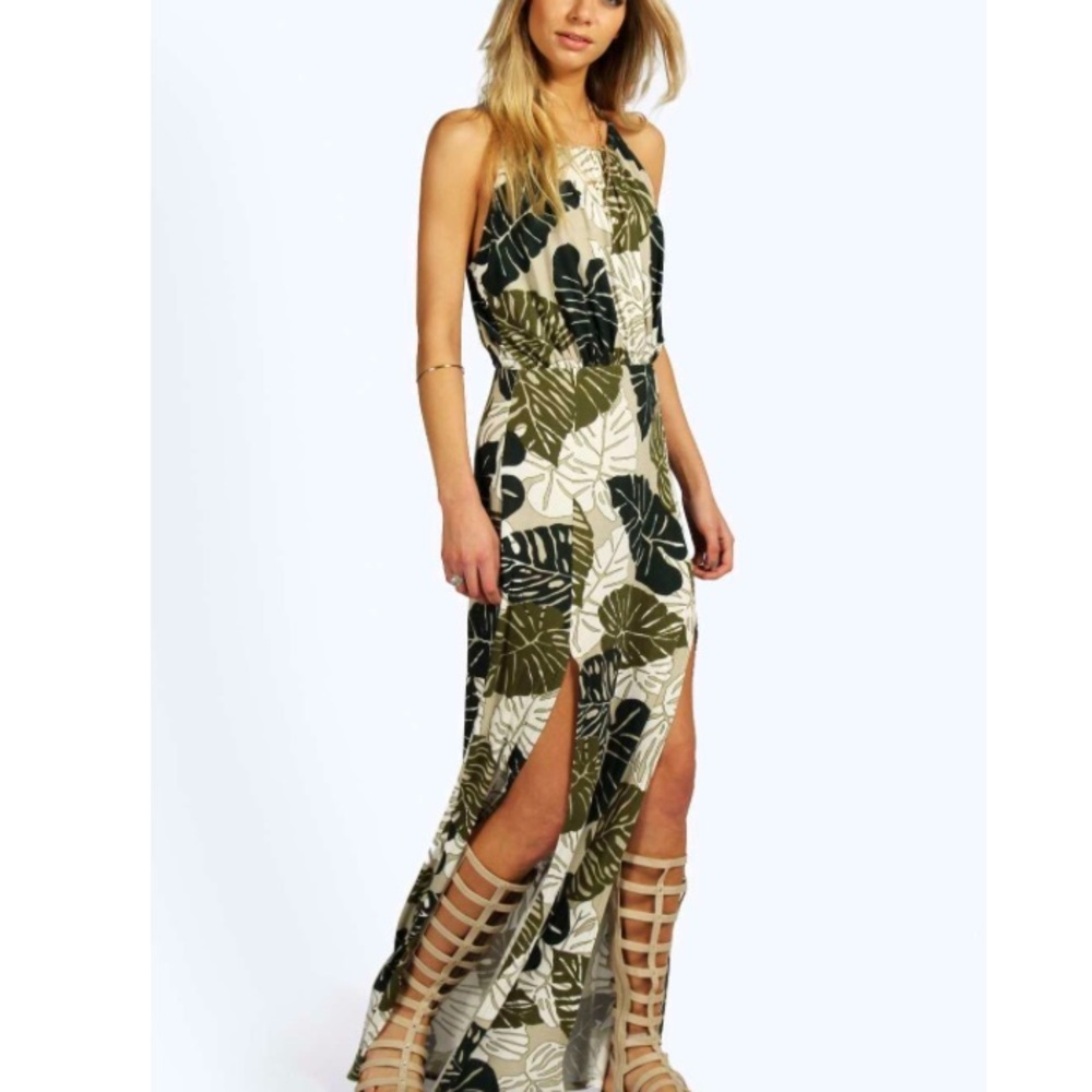 Leafy Maxi Dress